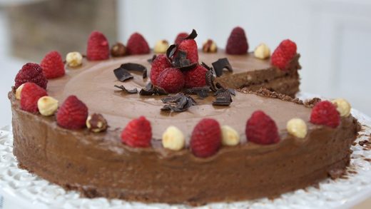 Lidia Bastianich's Chocolate Zabaglione Cake