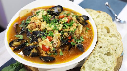 Portuguese style fish stew