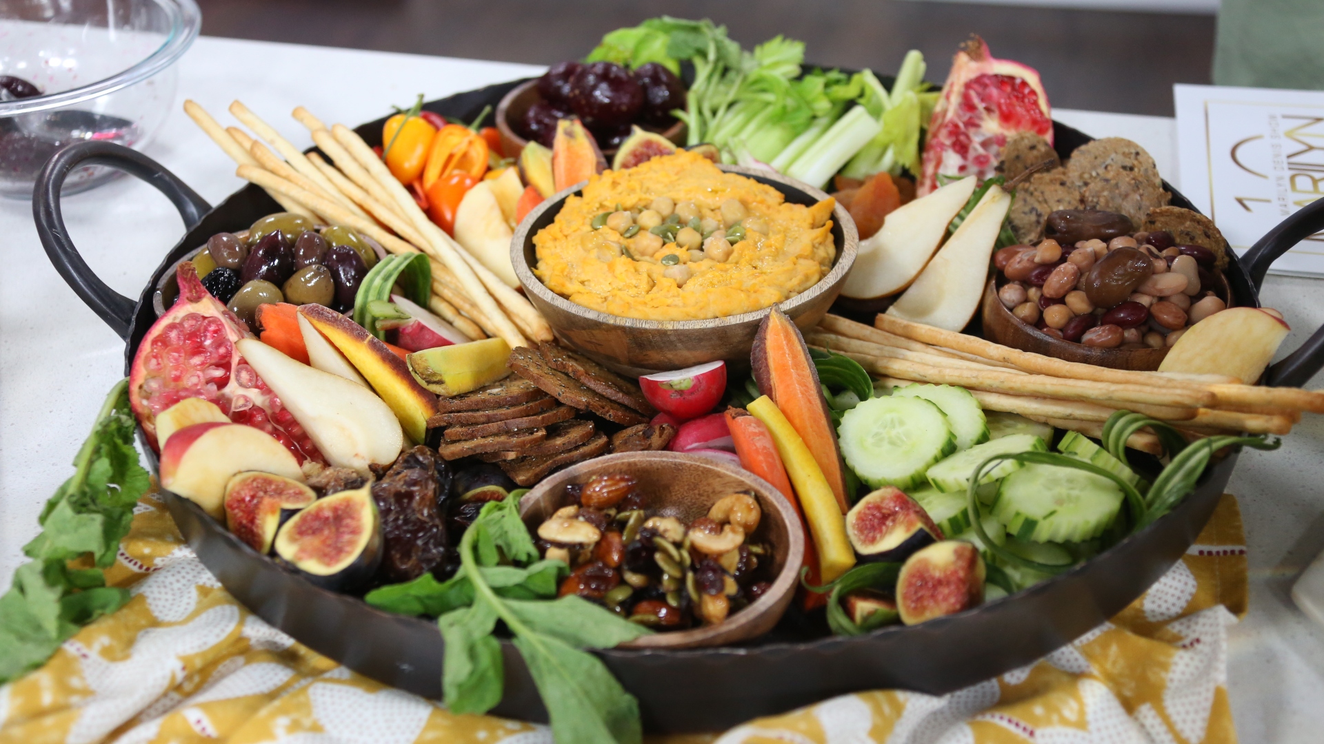 Plant-based charcuterie board