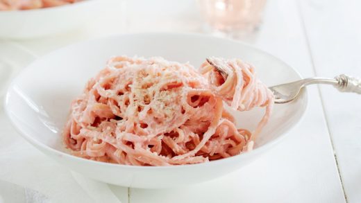 Pink pasta