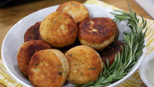 Rosemary Parmesan stovetop biscuits