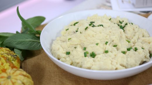 Potato garlic cauliflower mash