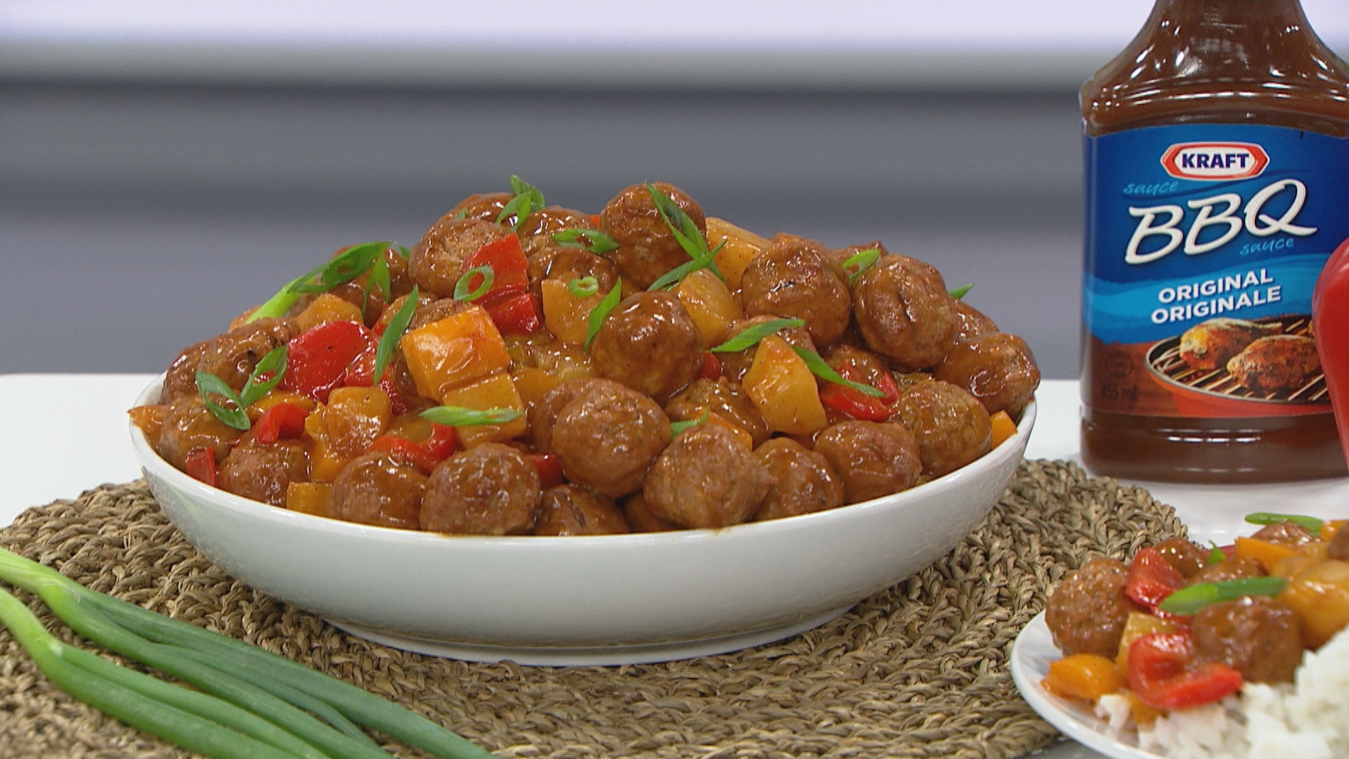 Sweet and tangy pineapple meatballs