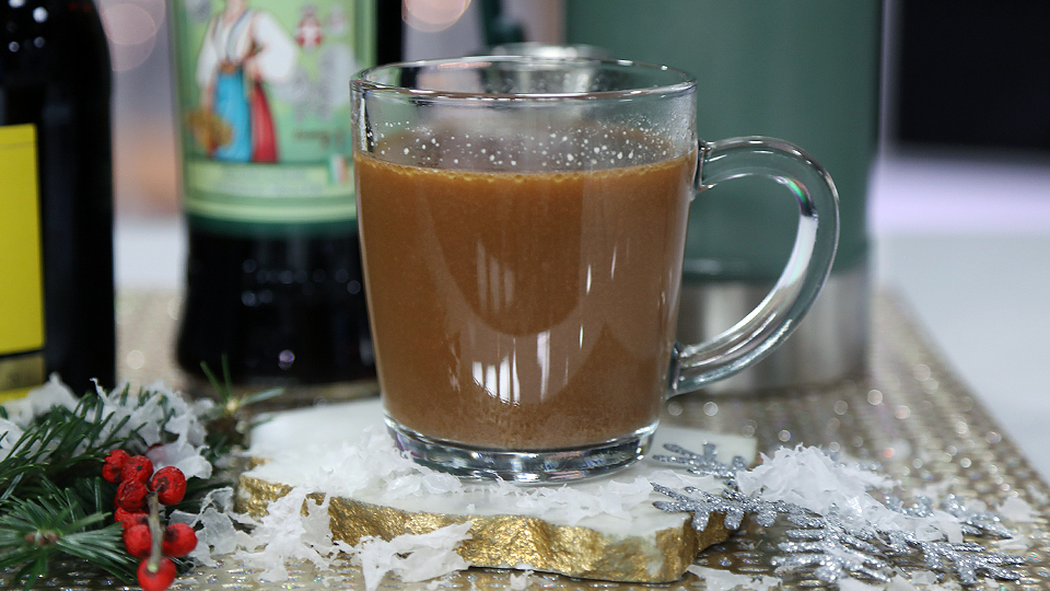 Hot chocolate cocktail