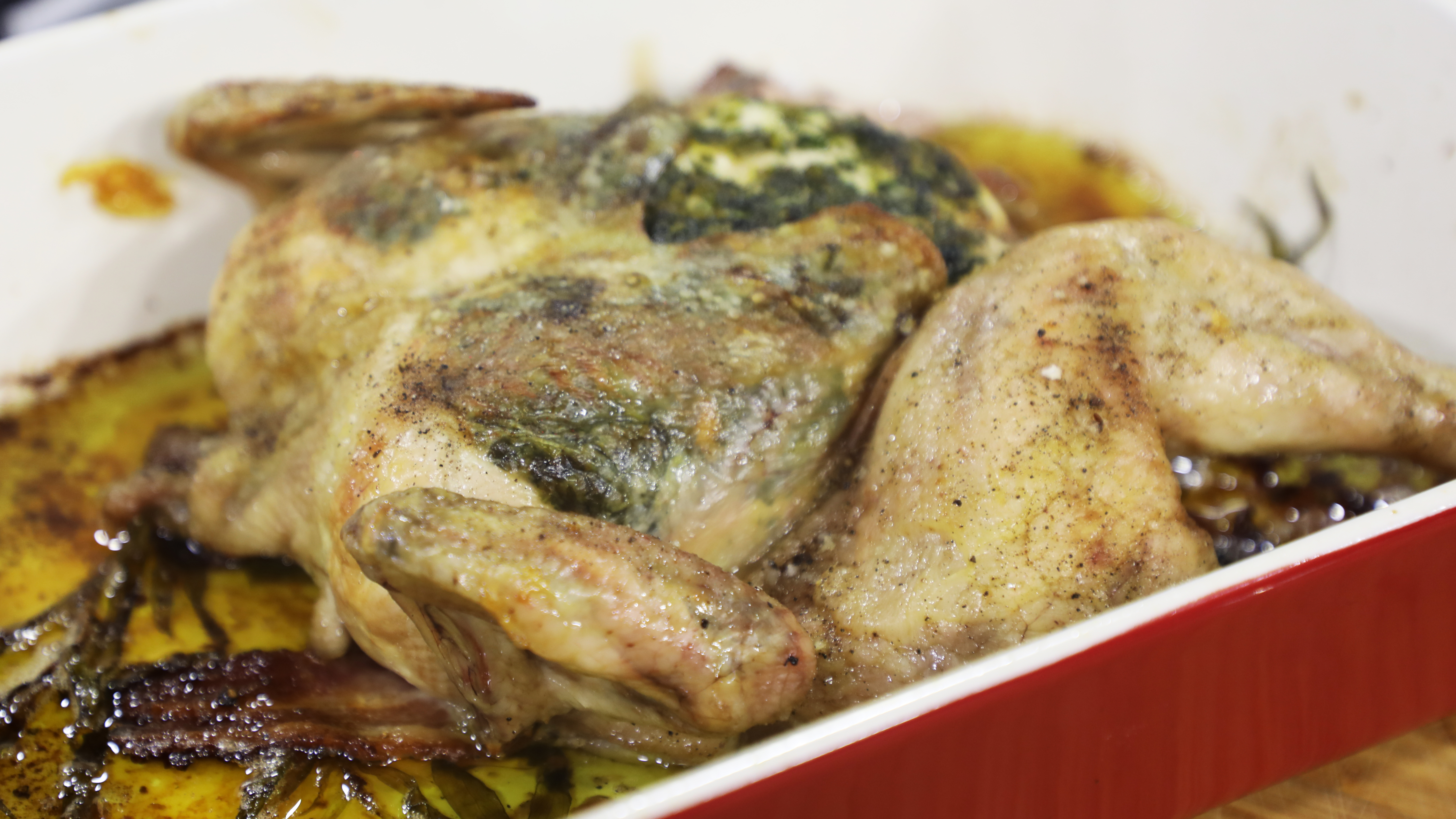Quick tarragon roast chicken