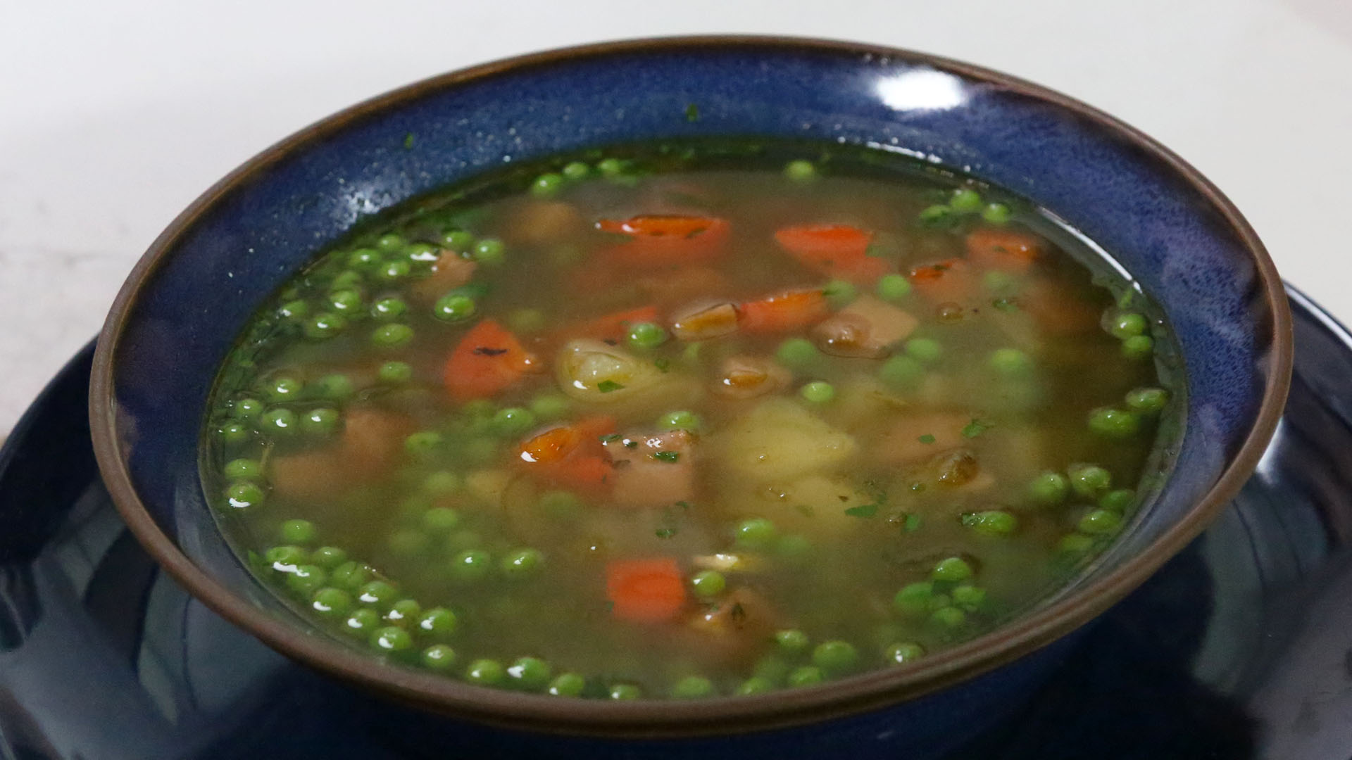 Leftover ham and pea soup