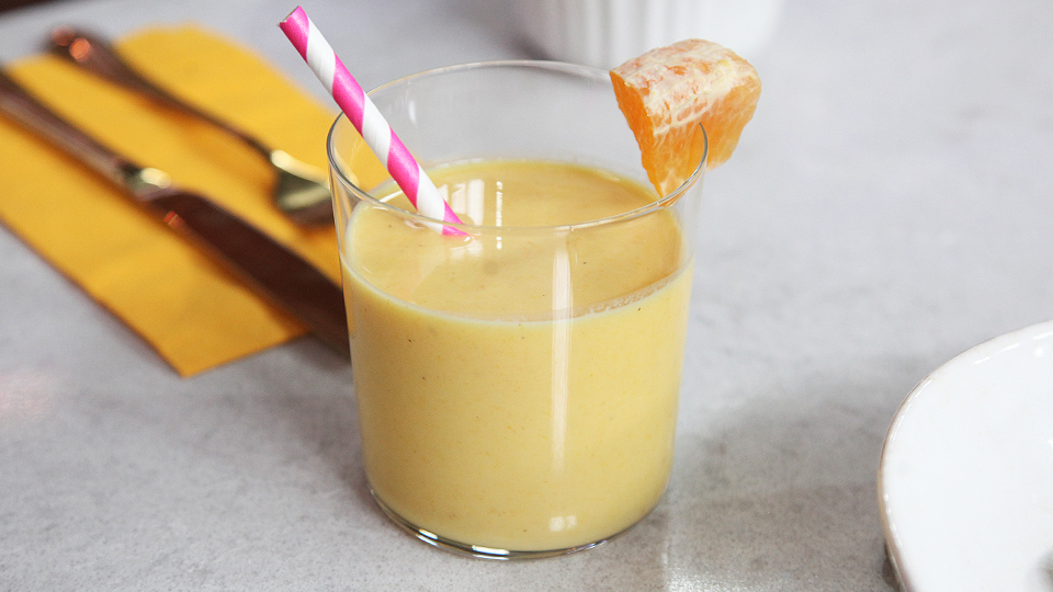 Creamy orange smoothie