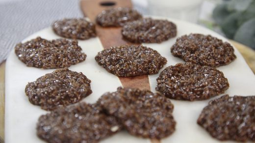 No-bake chocolate peanut butter oatmeal cookies