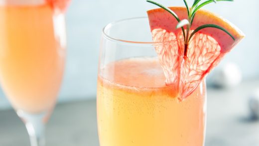 Grapefruit mimosas