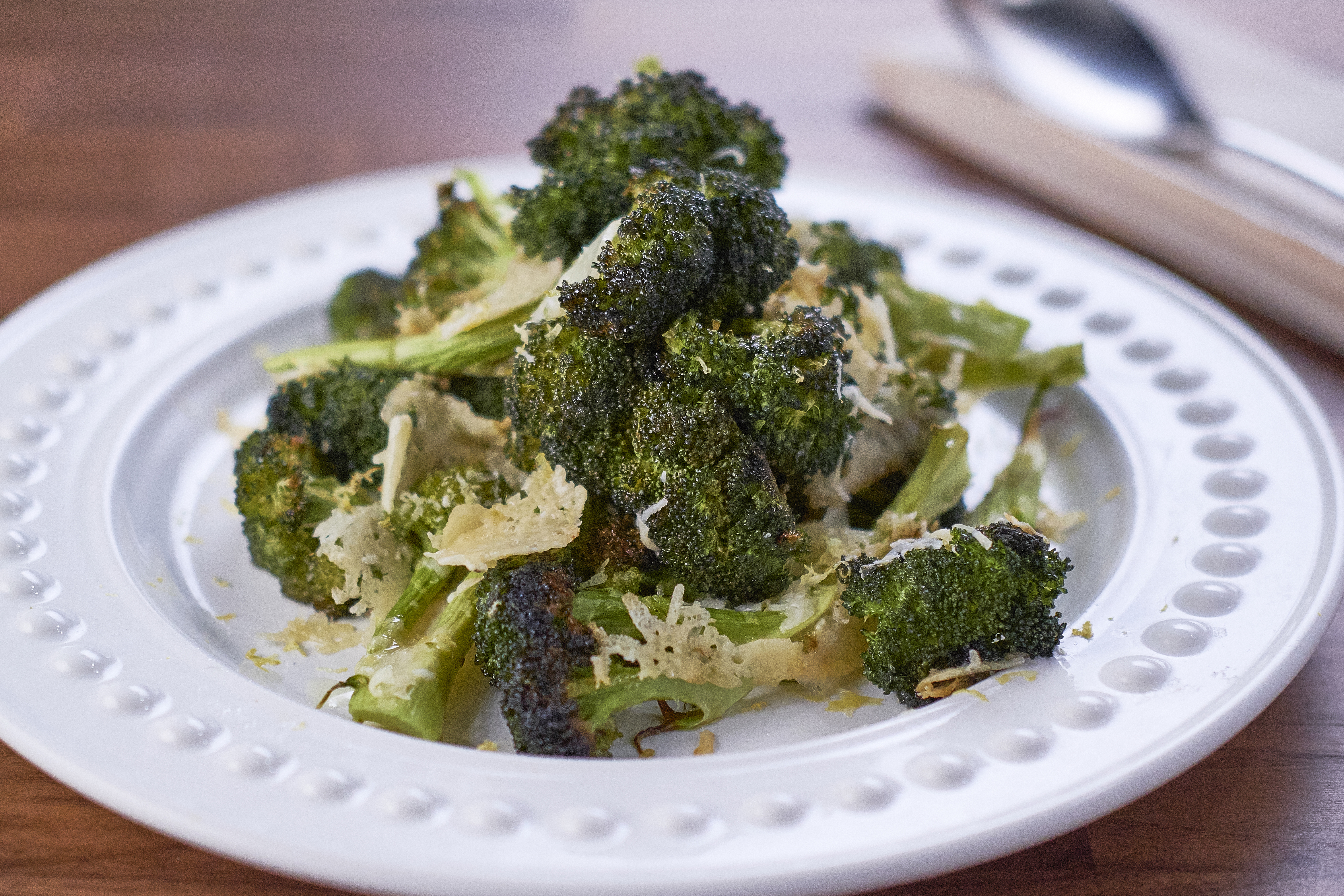 Roasted garlic Parmesan broccoli