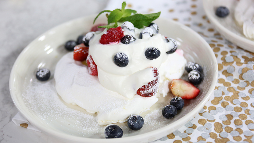 Mother's Day mixed berry pavlova