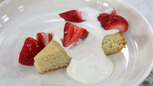 Honeyed strawberry shortcake