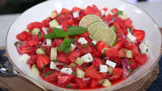 Strawberry and watermelon salad