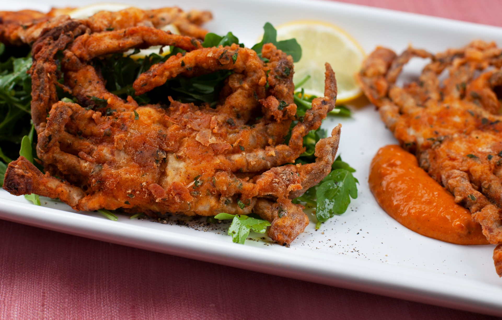 Fried soft shell crab