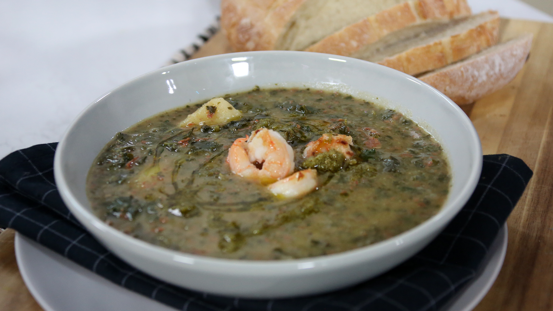 Caldo verde (Portuguese kale soup)