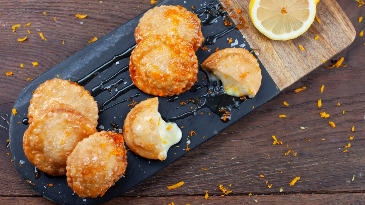 Honey and cheese fritters