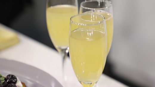 Bubbly with St. Germain, lemon and bitters