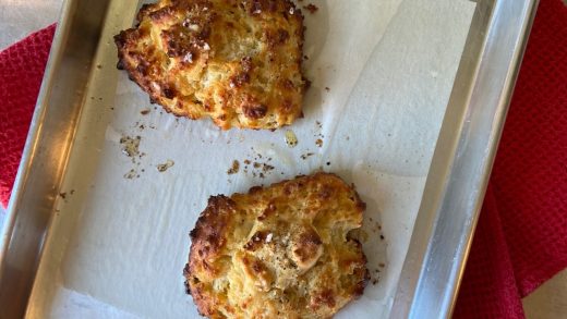 Small batch cheddar garlic biscuits