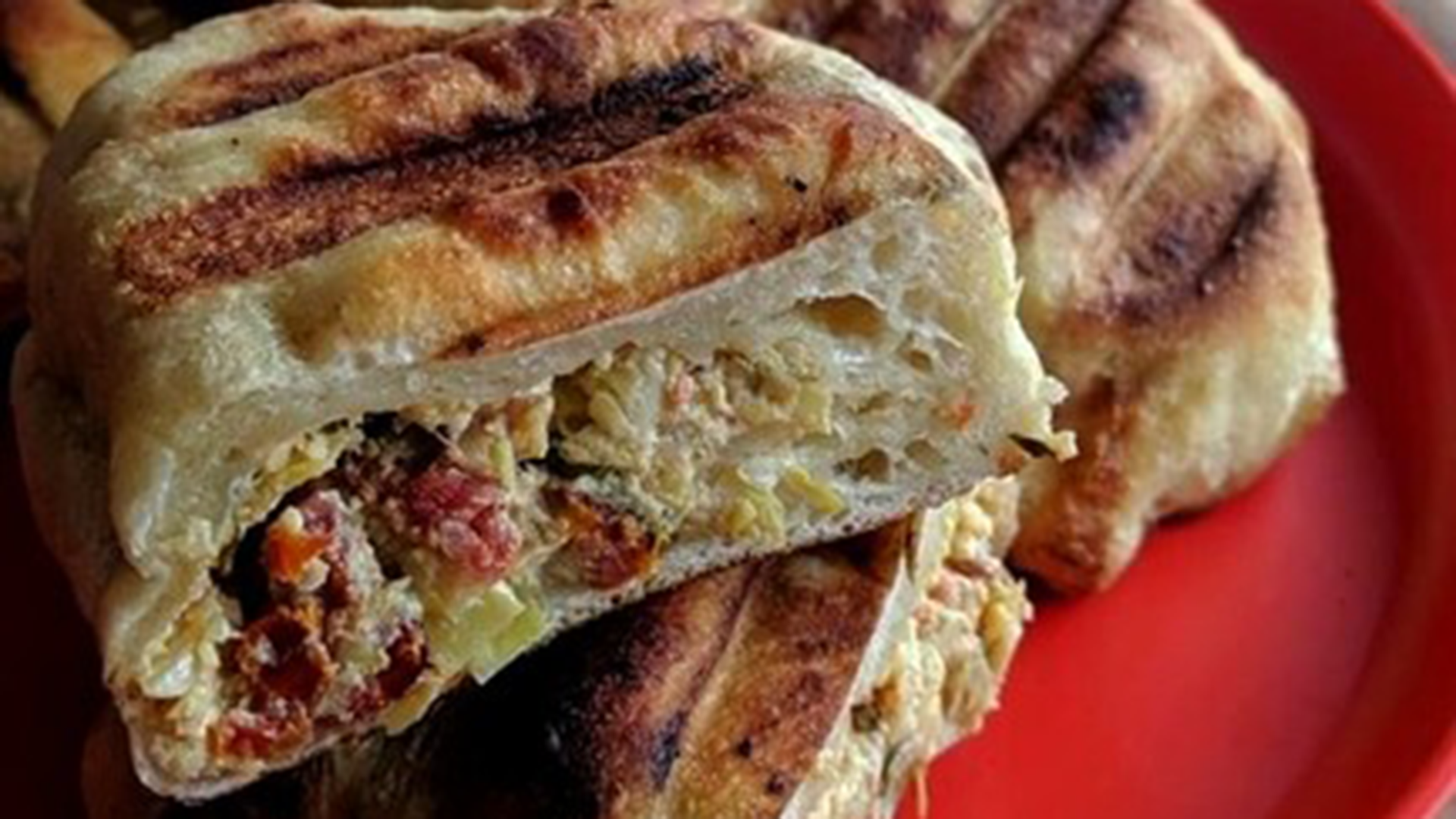 Grilled BBQ calzones