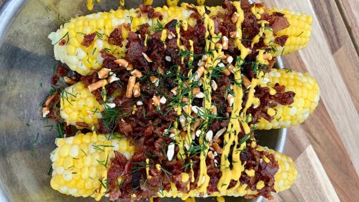 Candied bacon corn