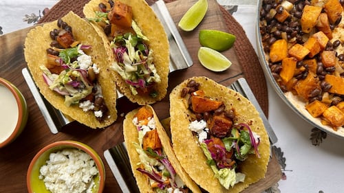 Squash & Black Bean Tacos
