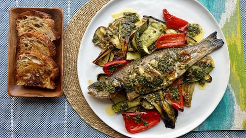 Grilled Fish with Mint and Vinegar
