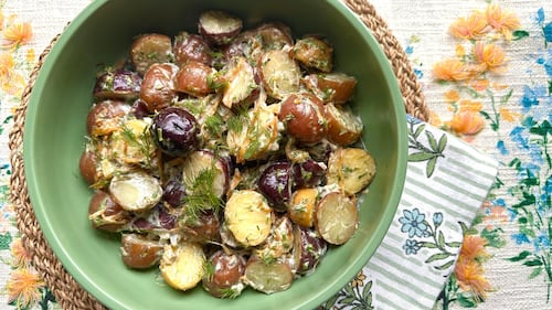Caramelized Onion & Jalapeno Potato Salad