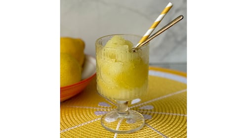 Amalfi Lemon Granita with Orange Juice