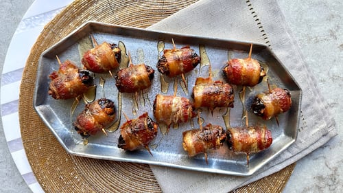 Hot Dates Wrapped with Bacon