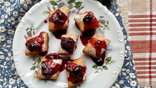 Bannock Beignets with Maple Berry Glaze