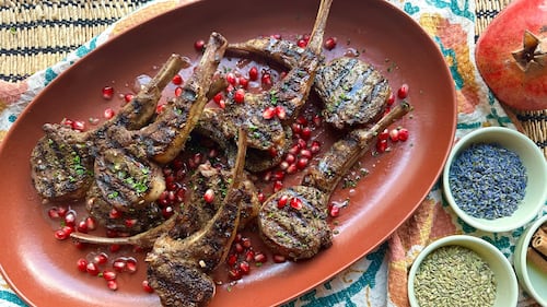 Pomegranate Lamb Chops with “Wine Country” Spice Rub