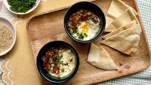 Eggs En Cocotte with a Persian Twist