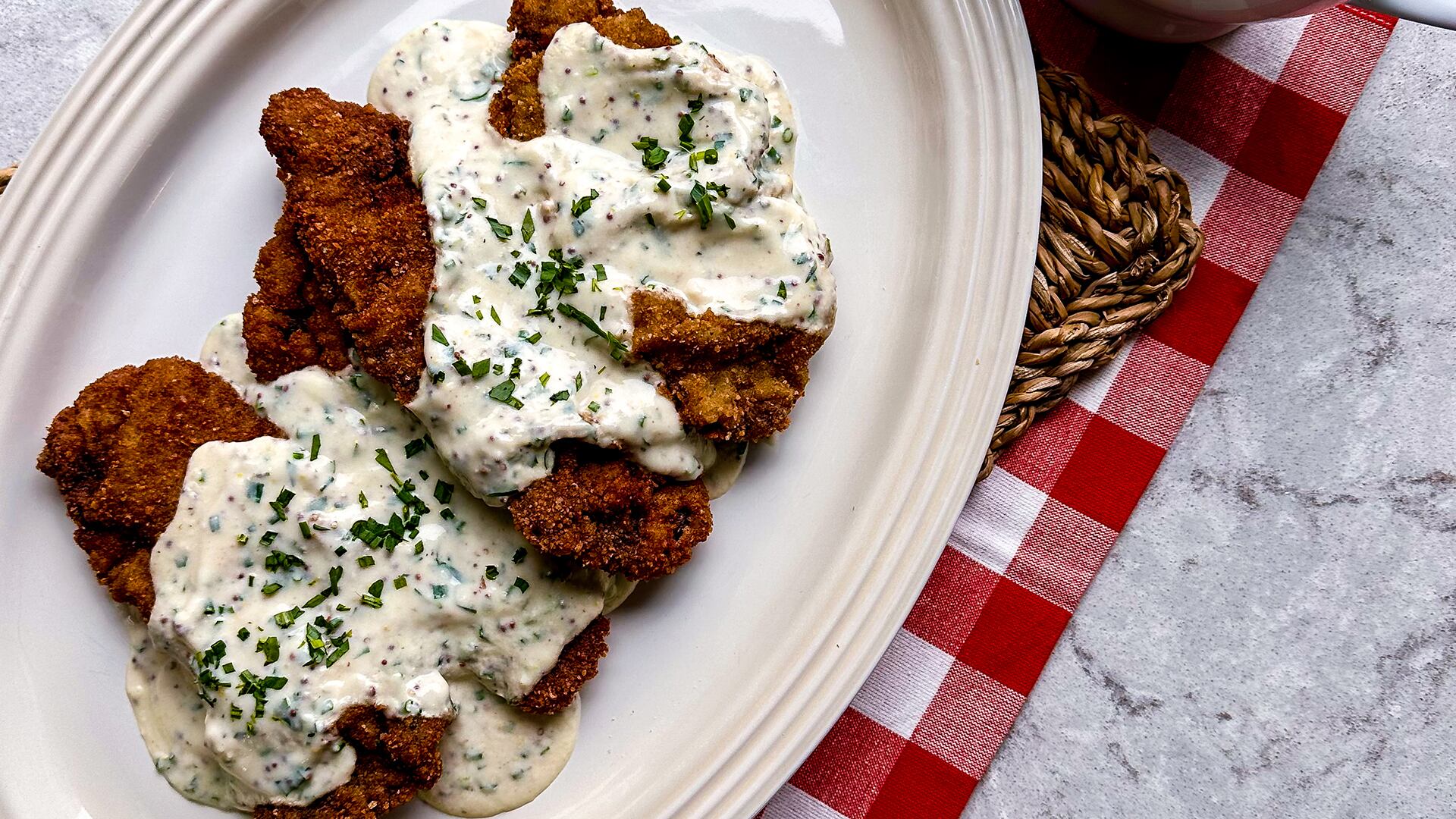 Alex Chicken Alex Page's Chicken Fried Steak with Country Gravy