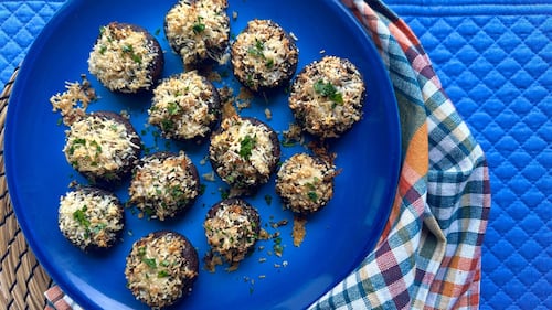 Crab-Stuffed Mushroom Caps
