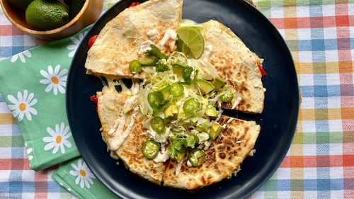 Chilli & Lime Shrimp Quesadillas