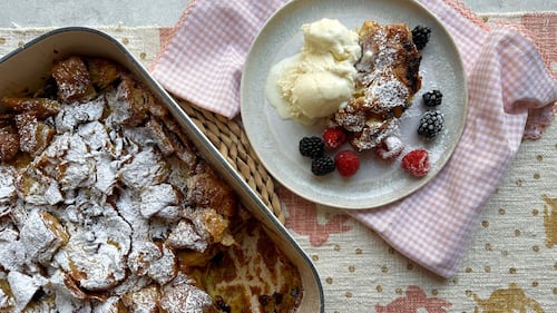 Chocolate Croissant French Toast Bake