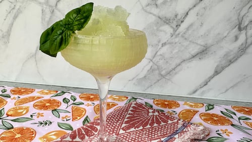Frozen Limoncello Basil Slush