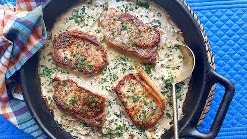 Smothered Pork Chops with Marsala & Mushrooms