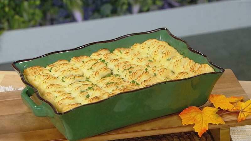 A deep dish with Oxtail Shepard's Pie.