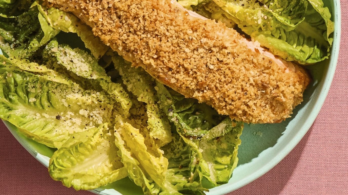 Caesar Salad Salmon by Mary Berg